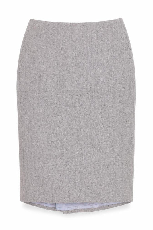 F&F Womens Purple Acrylic Straight & Pencil Skirt Size 8 Zip