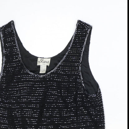 Preloved Ikana Womens Black Polyester Basic Tank Size M Scoop Neck - Detail