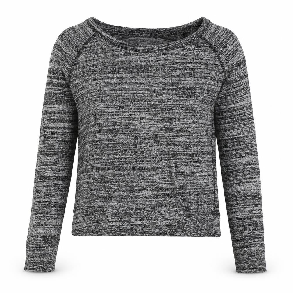 Poof Womens Grey Boat Neck Polyester Pullover Jumper Size M Pullover
