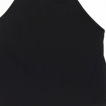 ASOS Womens Black Polyester Basic Tank Size 10 V-Neck