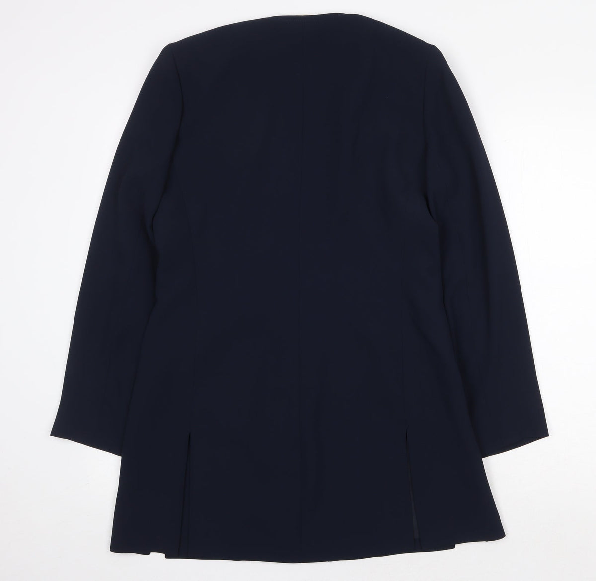 Frank Usher Womens Blue Overcoat Coat Size 10 Button