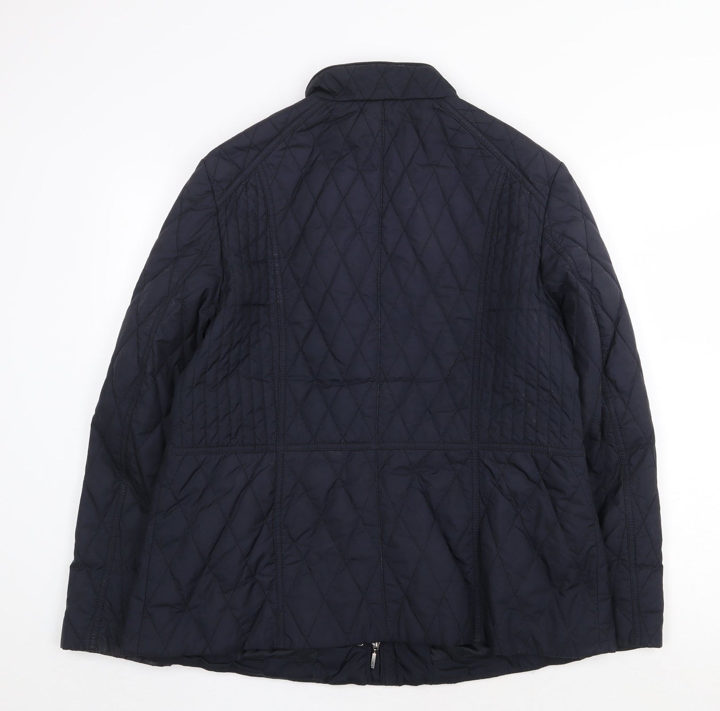 Gerry Weber Womens Brown Quilted Jacket Size L Zip