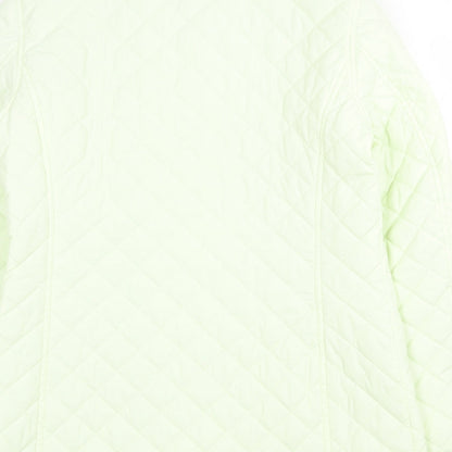 Rowlands Womens Yellow Quilted Jacket Size 8 Button