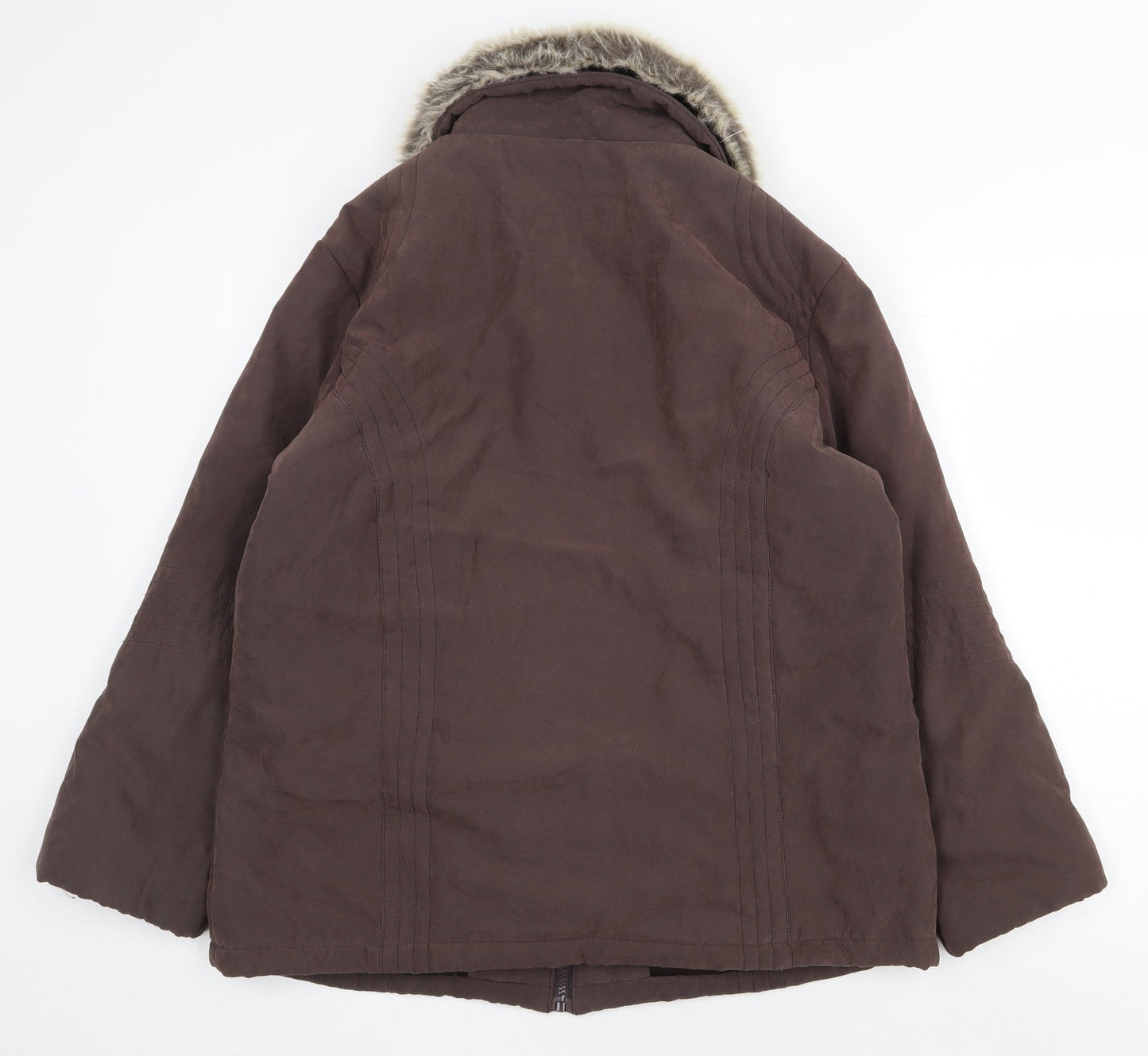 Klassik Womens Brown Jacket Size 18 Zip