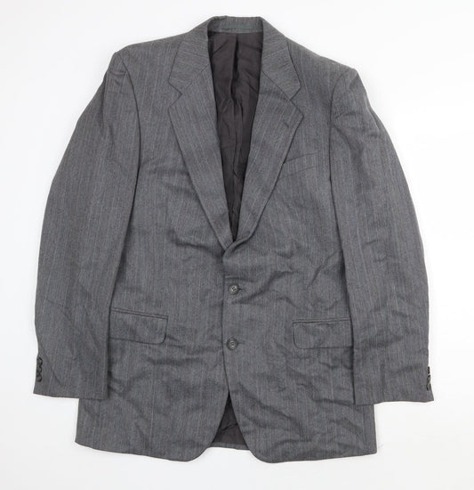Marks and Spencer Mens Grey Polyester Jacket Suit Jacket Size 40 Regular