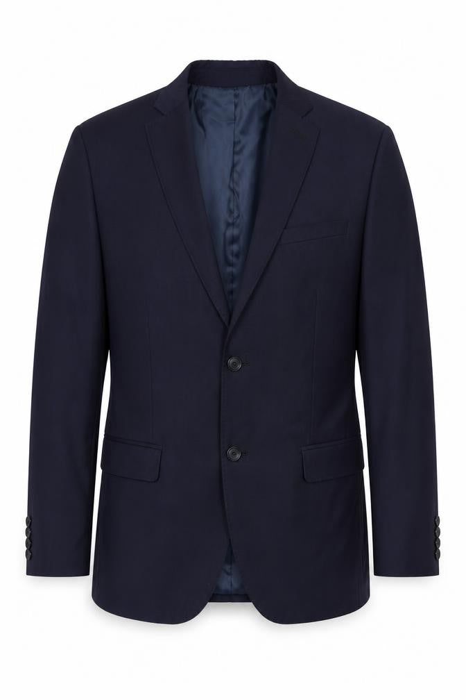 Blackberrys Mens Blue Wool Jacket Suit Jacket Size 40 Regular