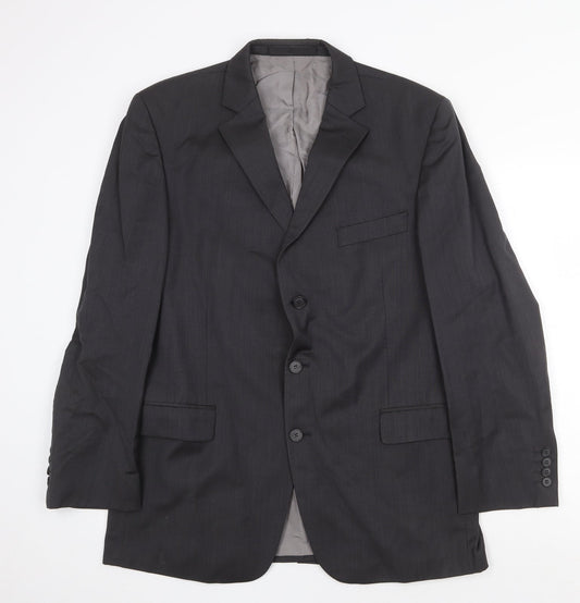 Marks and Spencer Mens Grey Wool Jacket Suit Jacket Size 42 Regular