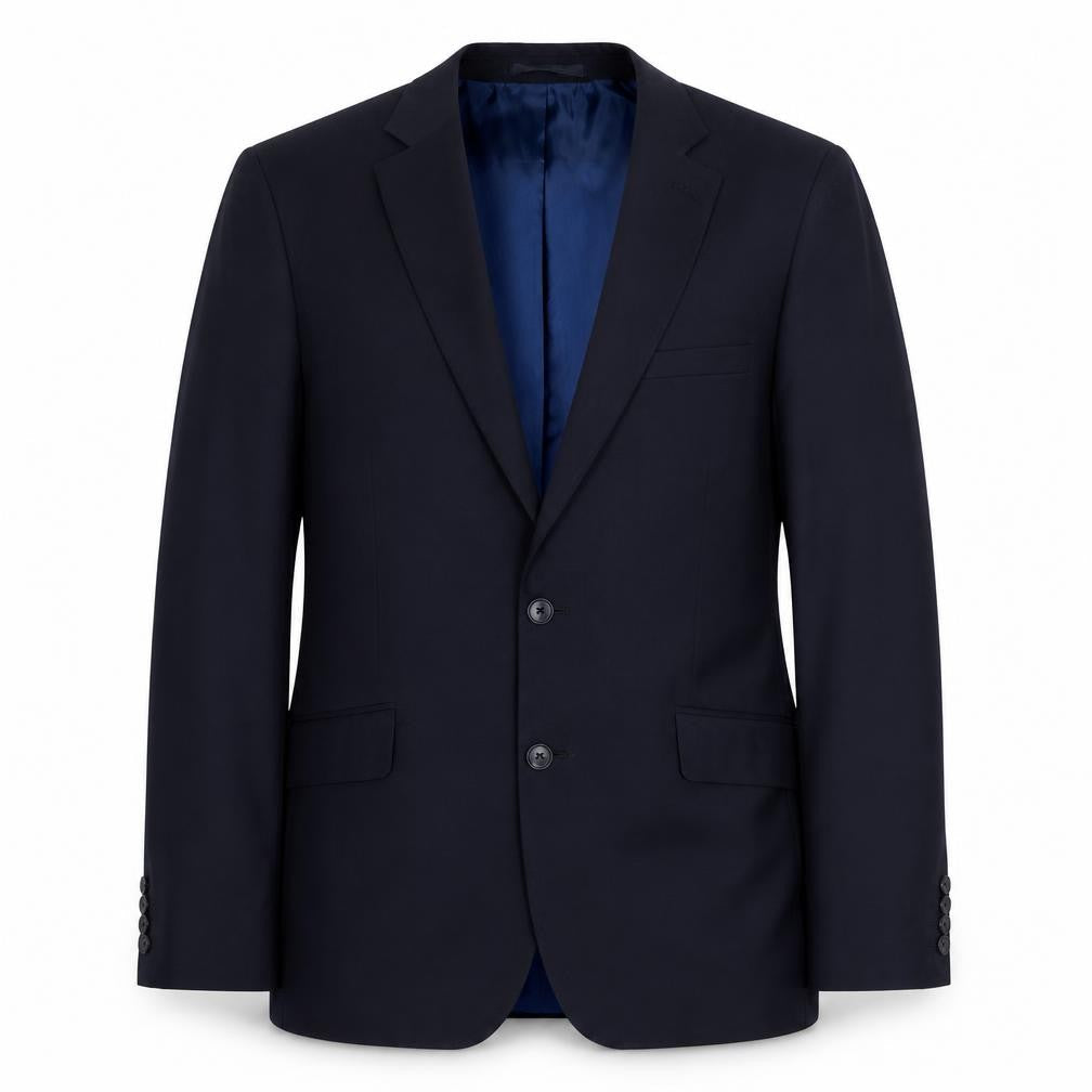Marks & Spencer Mens Blue Wool Jacket Suit Jacket Size 42 Regular