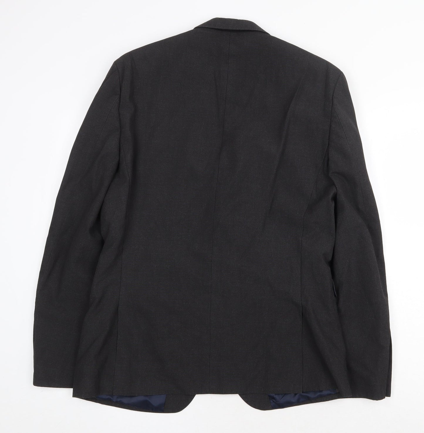 NEXT Mens Grey Polyester Jacket Suit Jacket Size 40 Regular