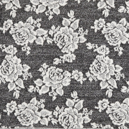 Pins & Needles Womens Grey Boat Neck Floral Nylon Pullover Jumper Size S