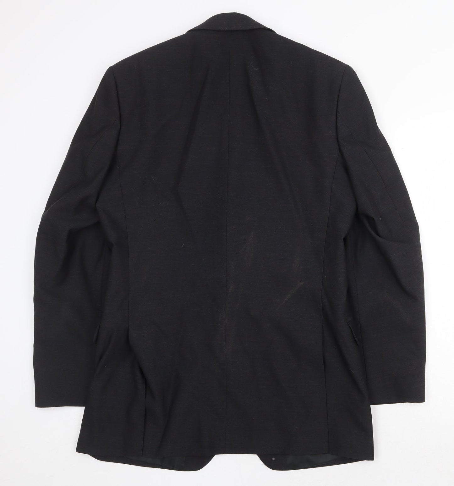 Scott & Taylor Mens Black Polyester Jacket Suit Jacket Size 38 Regular
