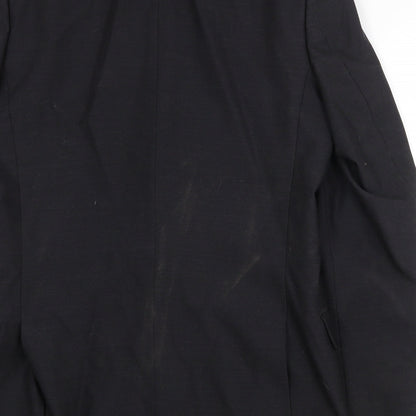 Scott & Taylor Mens Black Polyester Jacket Suit Jacket Size 38 Regular