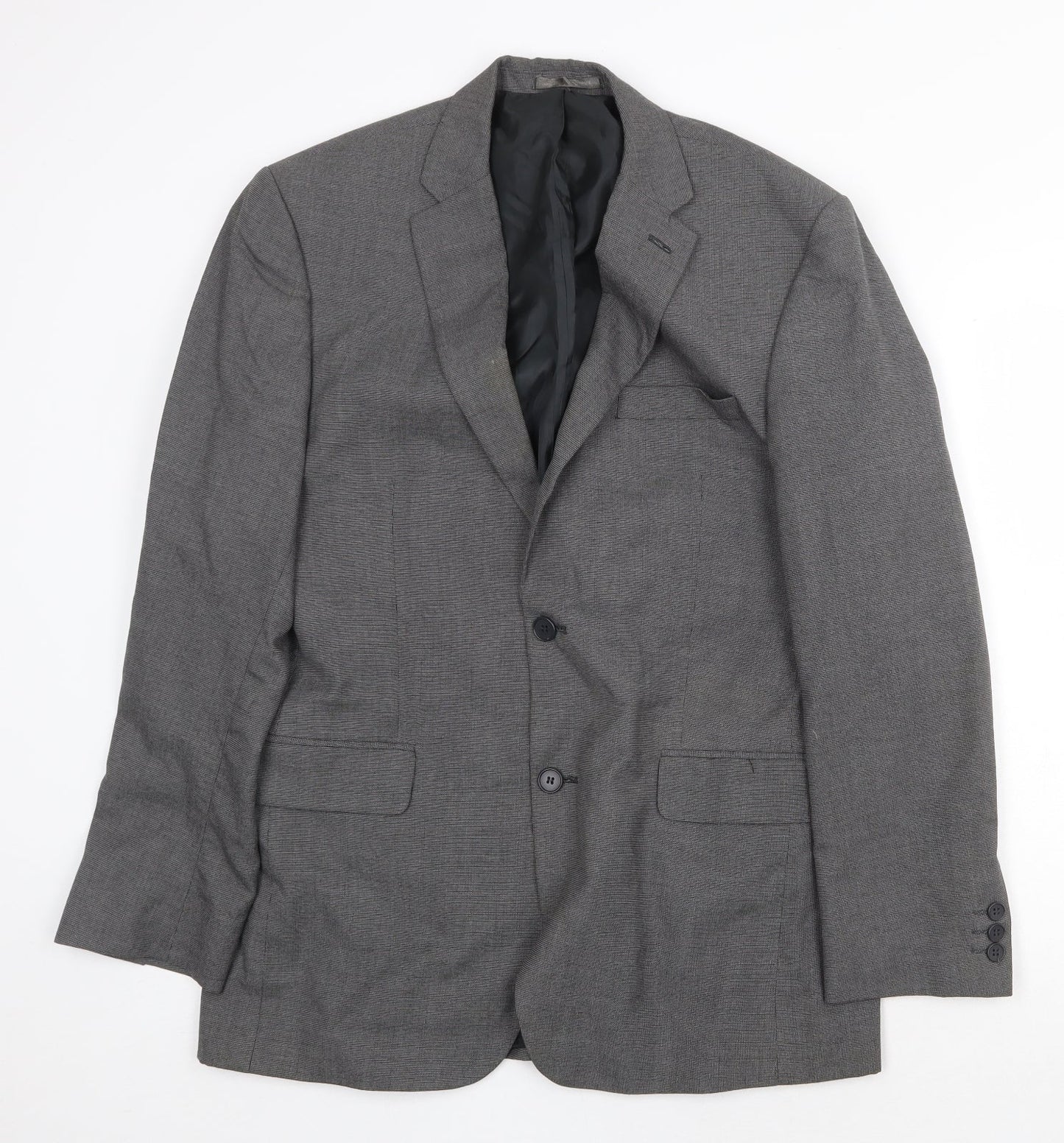 Scott & Taylor Mens Grey Polyester Jacket Suit Jacket Size 40 Regular