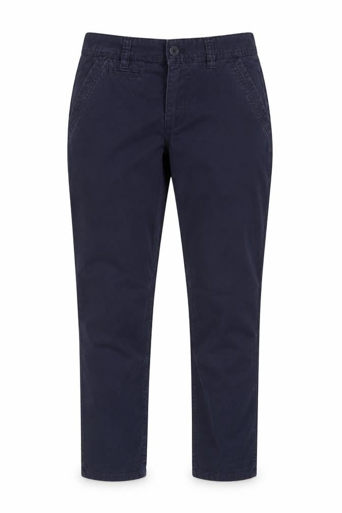 NEXT Womens Blue Cotton Trousers Size 8 Regular Zip