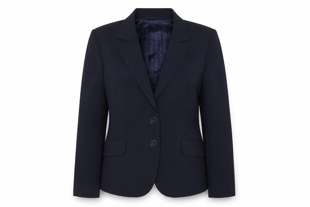 Planet Womens Blue Polyester Jacket Blazer Size 14 Button