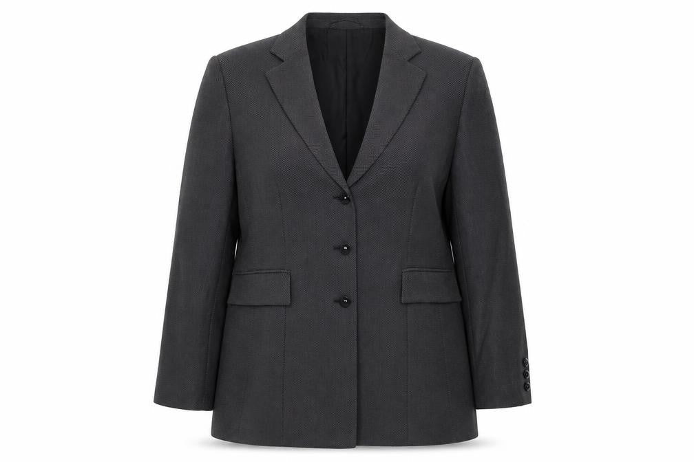 Gerry Weber Womens Grey Geometric Jacket Blazer Size 14 Button