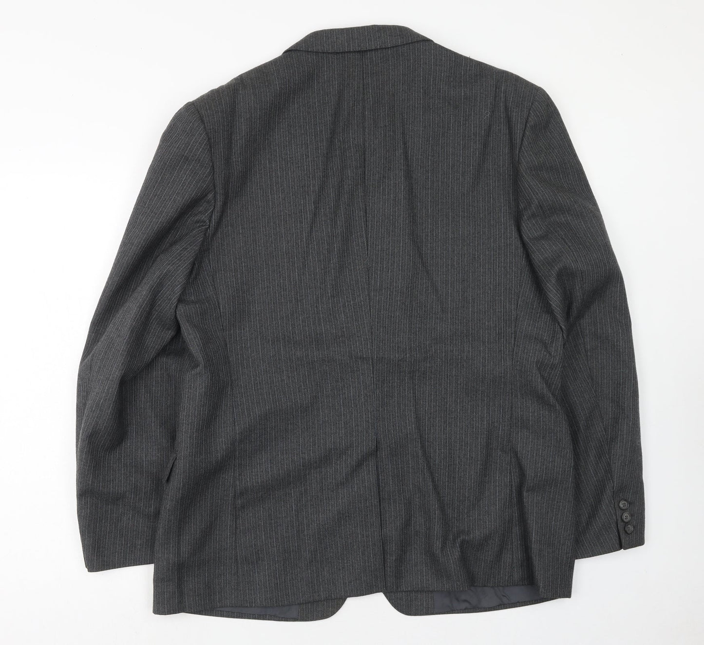 The Burton Collection Mens Grey Wool Jacket Suit Jacket Size 44 Regular