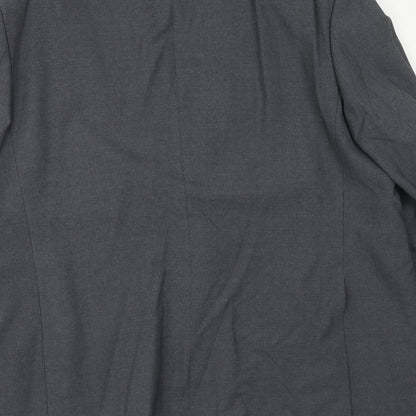 Fabrizio Mens Grey Wool Jacket Suit Jacket Size 44 Regular