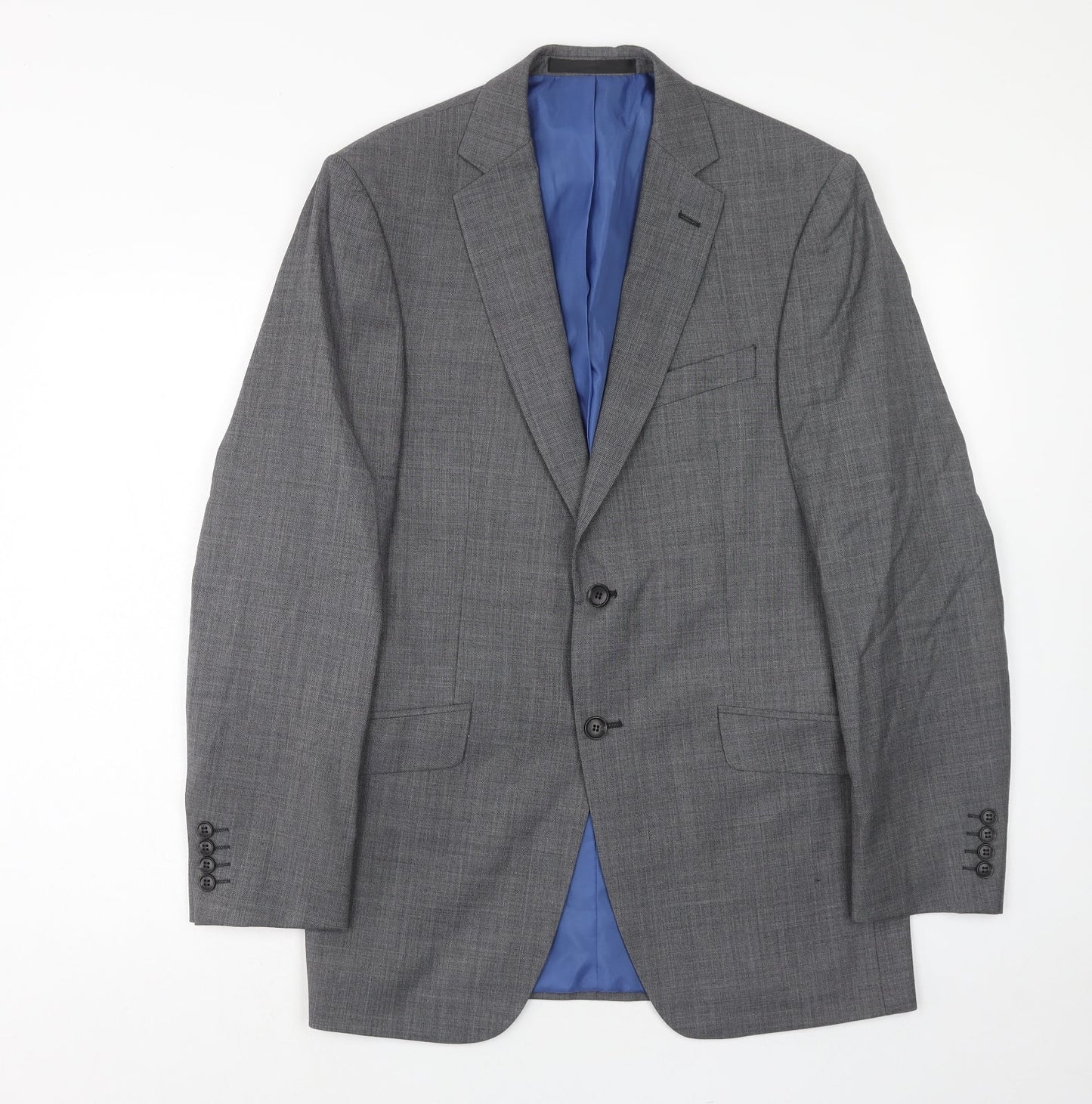 Marks and Spencer Mens Grey Wool Jacket Suit Jacket Size 38 Regular