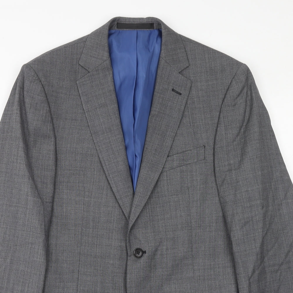 Marks and Spencer Mens Grey Wool Jacket Suit Jacket Size 38 Regular