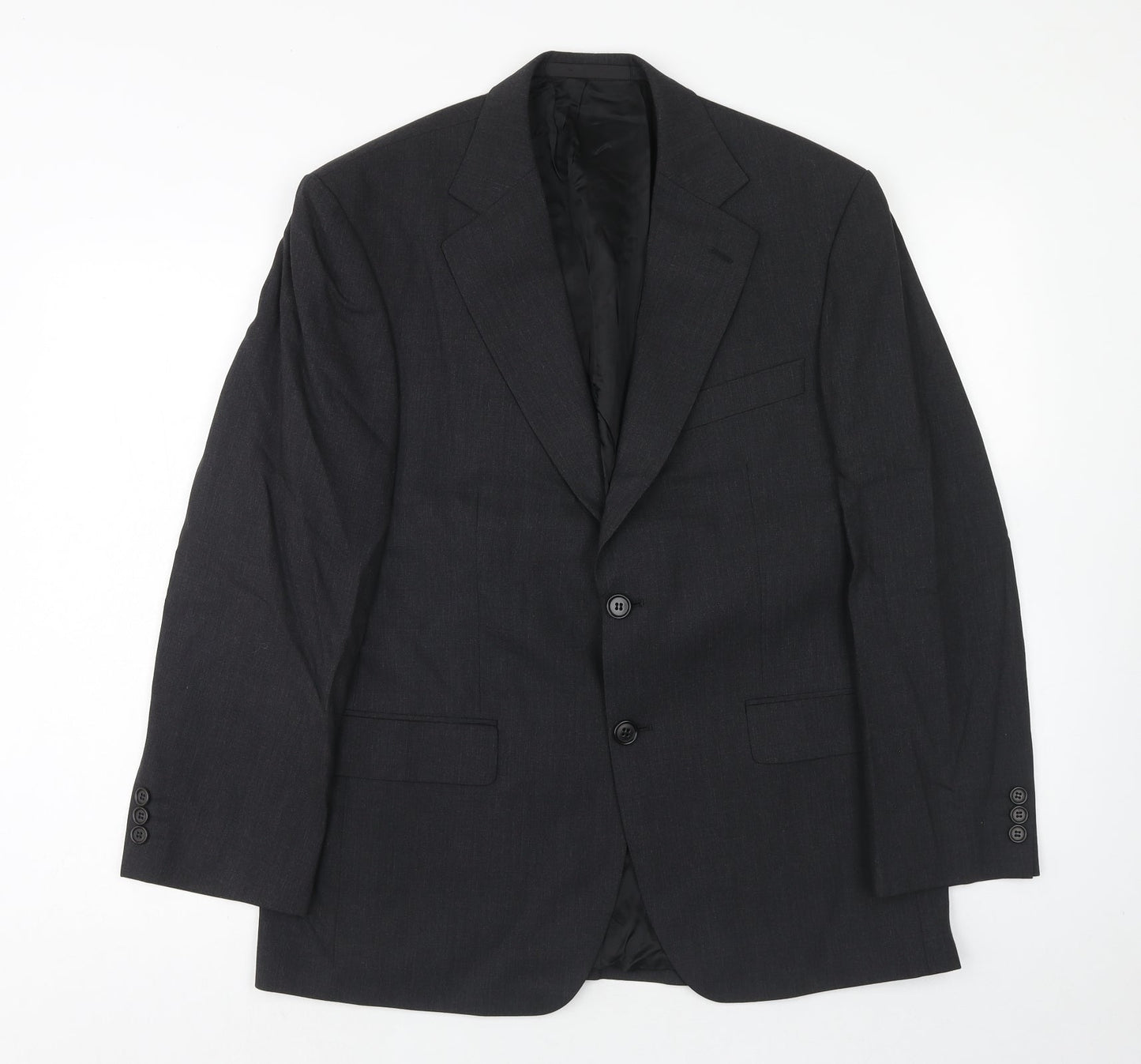 Marks and Spencer Mens Grey Wool Jacket Suit Jacket Size 38 Regular