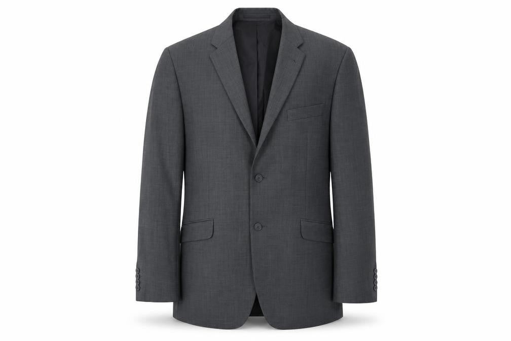George Mens Grey Polyester Jacket Suit Jacket Size 44 Regular