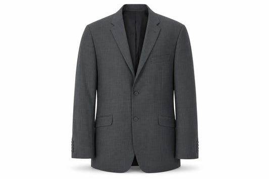 George Mens Grey Polyester Jacket Suit Jacket Size 44 Regular