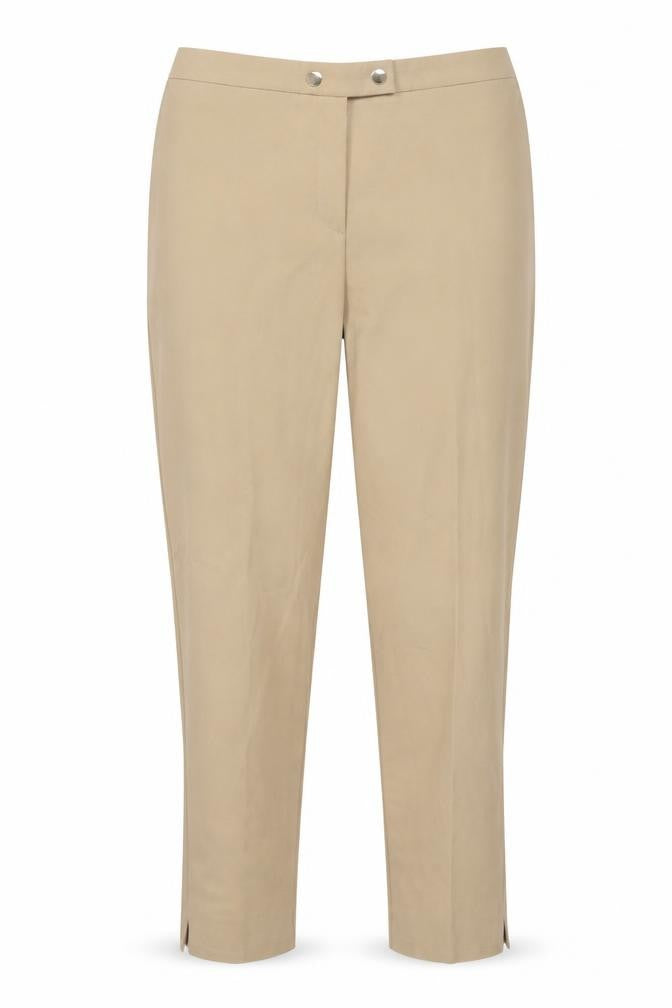 Preworn Womens Brown Polyester Trousers Size 32 in Regular Zip