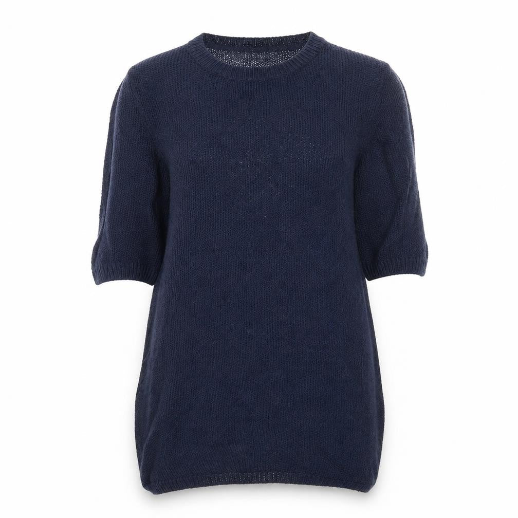 ESMARA Womens Blue Crew Neck Acrylic Pullover Jumper Size 10 Pullover