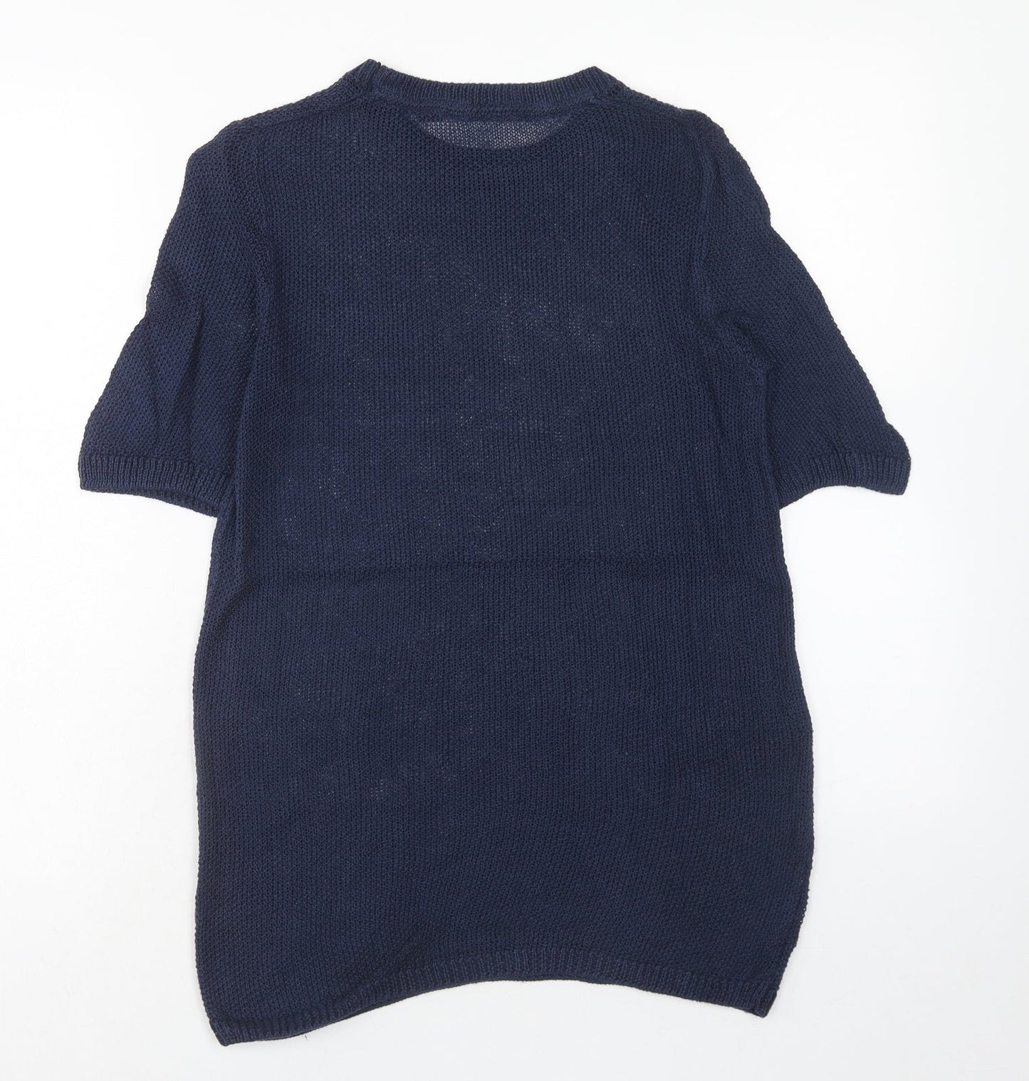 ESMARA Womens Blue Crew Neck Acrylic Pullover Jumper Size 10 Pullover
