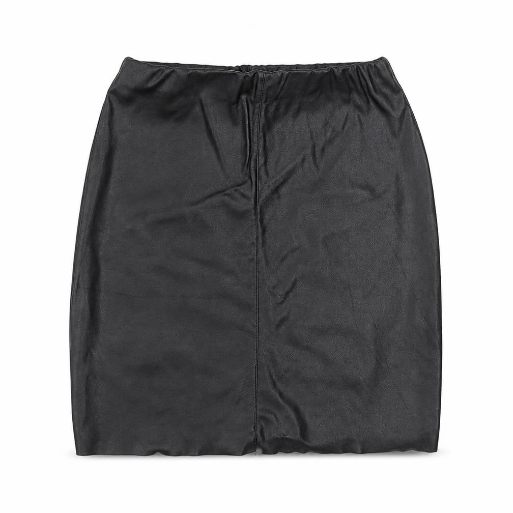Boohoo Womens Black Polyester Straight & Pencil Skirt Size 8