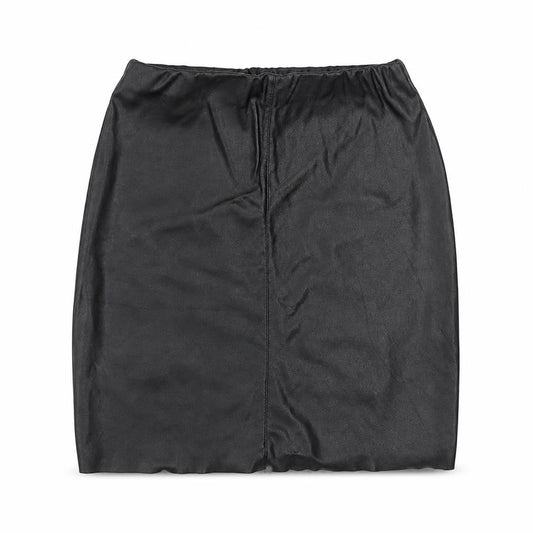 Boohoo Womens Black Polyester Straight & Pencil Skirt Size 8