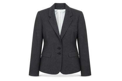 Next Womens Grey Polyester Jacket Blazer Size 14 Button