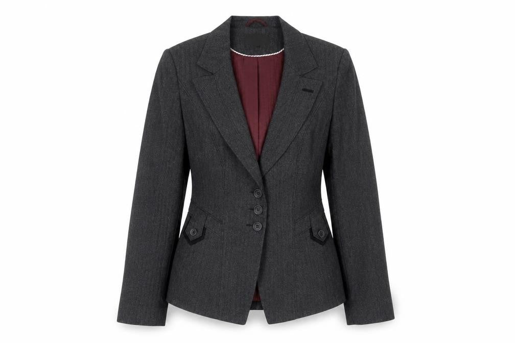 NEXT Womens Grey Polyester Jacket Blazer Size 10 Button