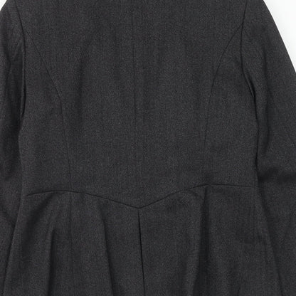 Next Womens Grey Polyester Jacket Blazer Size 10 Button
