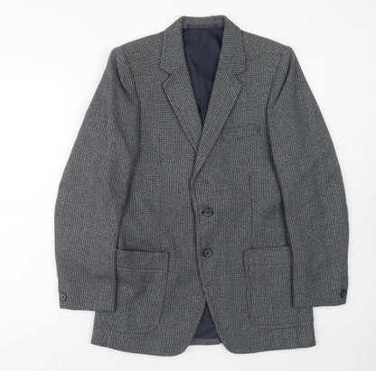 Yorkers Mens Grey Wool Jacket Blazer Size 34 Regular