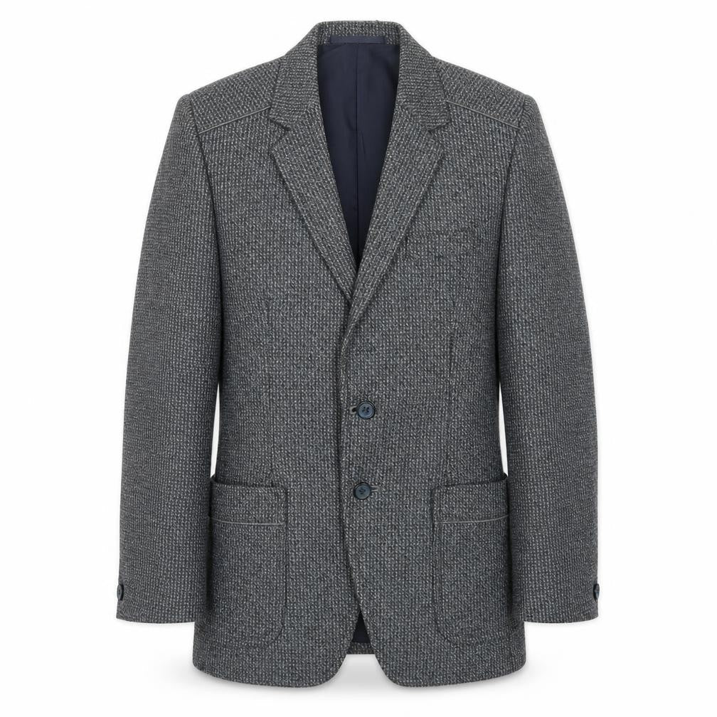 Yorkers Mens Grey Wool Jacket Blazer Size 34 Regular