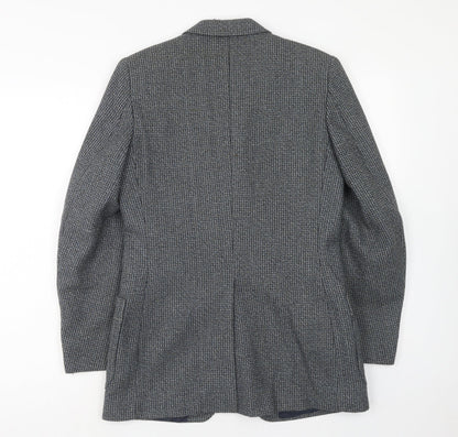 Yorkers Mens Grey Wool Jacket Blazer Size 34 Regular