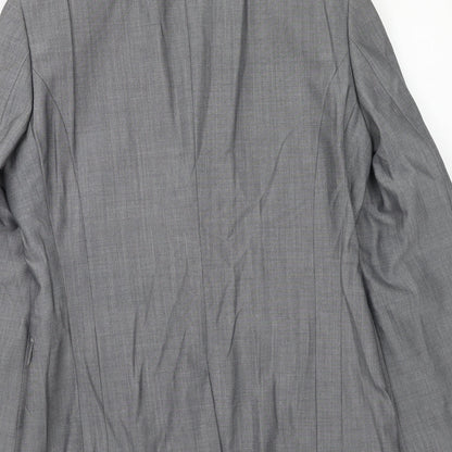 Next Mens Grey Wool Jacket Suit Jacket Size 38 Regular