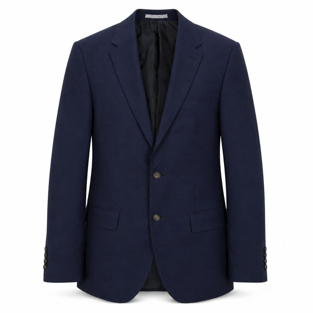 Marks & Spencer Mens Blue Wool Jacket Suit Jacket Size 38 Regular