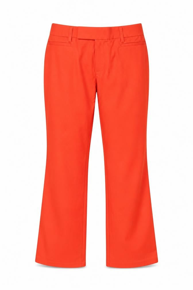 Gap Womens Red Cotton Trousers Size 28 in Regular Hook & Eye