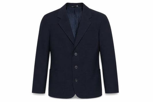 BHS Mens Blue Polyester Jacket Blazer Size 34 Regular