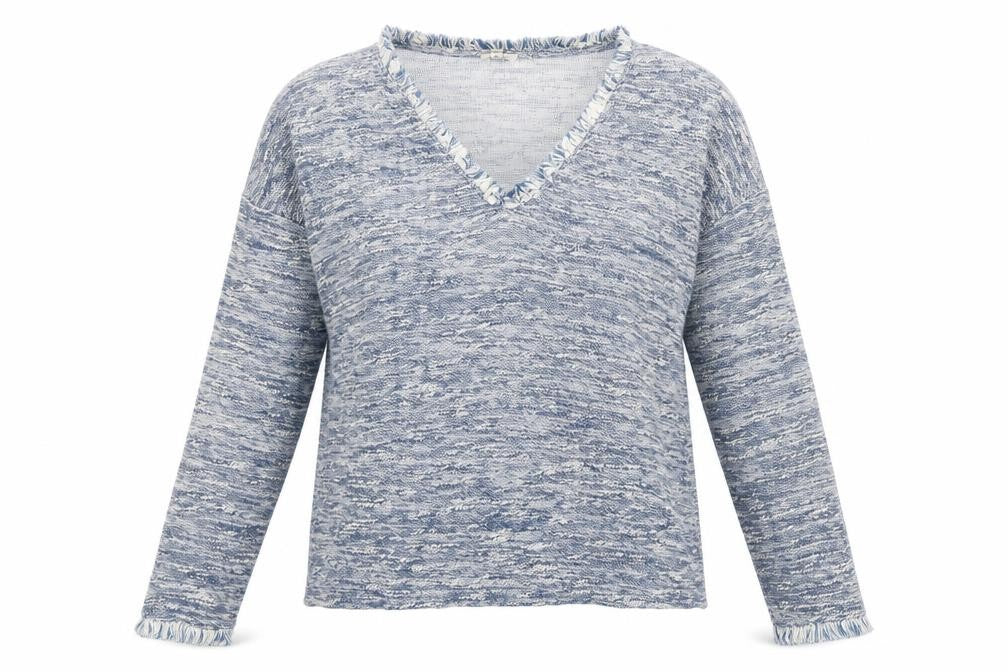 River Island Womens Grey V-Neck Viscose Pullover Jumper Size 10 Pullover