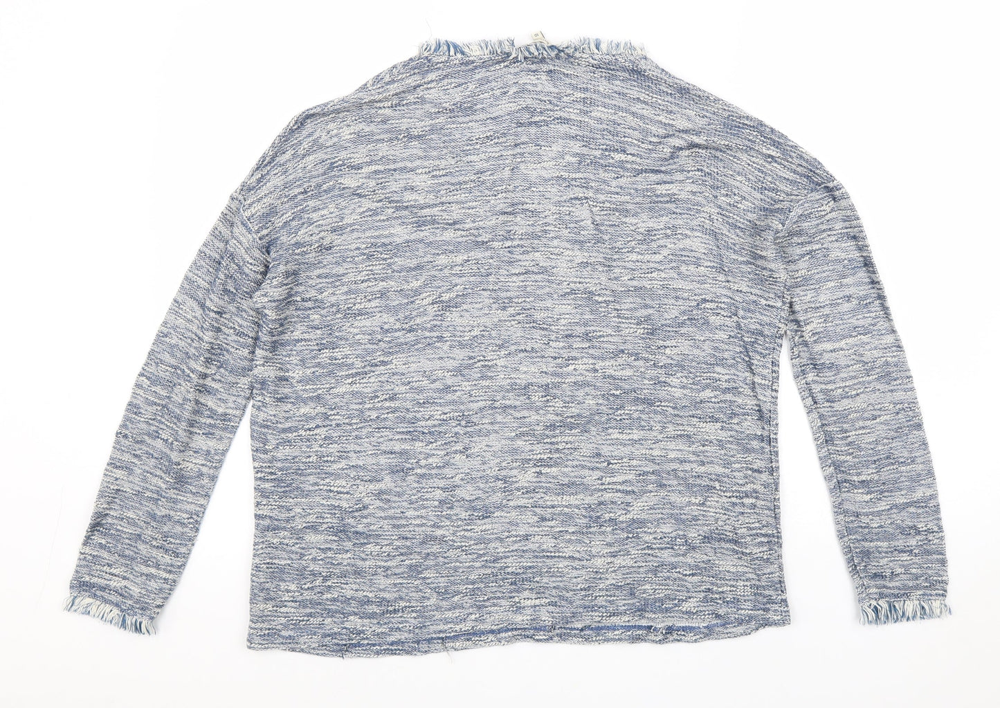 River Island Womens Grey V-Neck Viscose Pullover Jumper Size 10 Pullover
