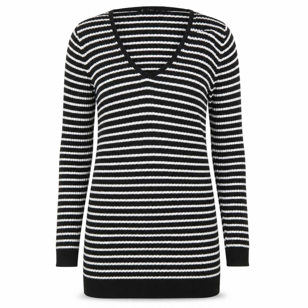 Mango Womens Blue Square Neck Polka Dot Acrylic Pullover Jumper Size M Pullover