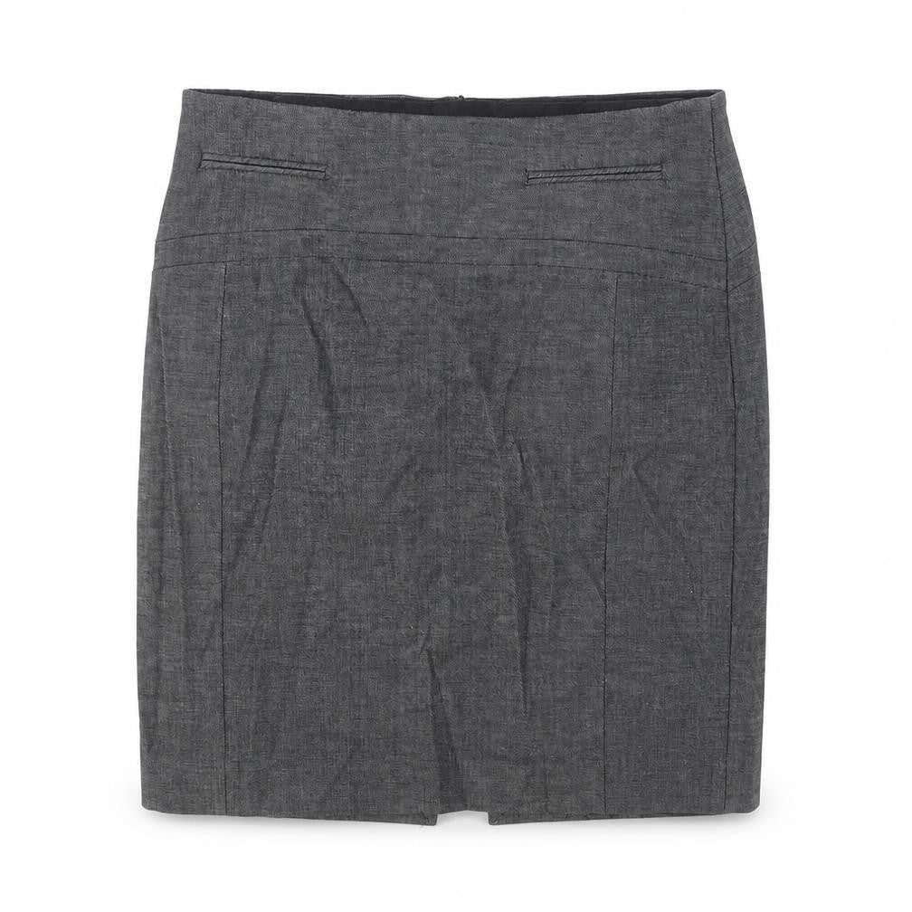 Excess Womens Grey Polyester Straight & Pencil Skirt Size 32 in Zip