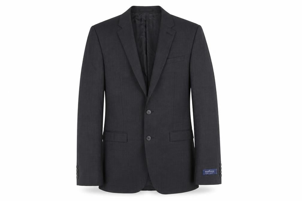 Marks & Spencer Mens Black Wool Jacket Suit Jacket Size 38 Regular