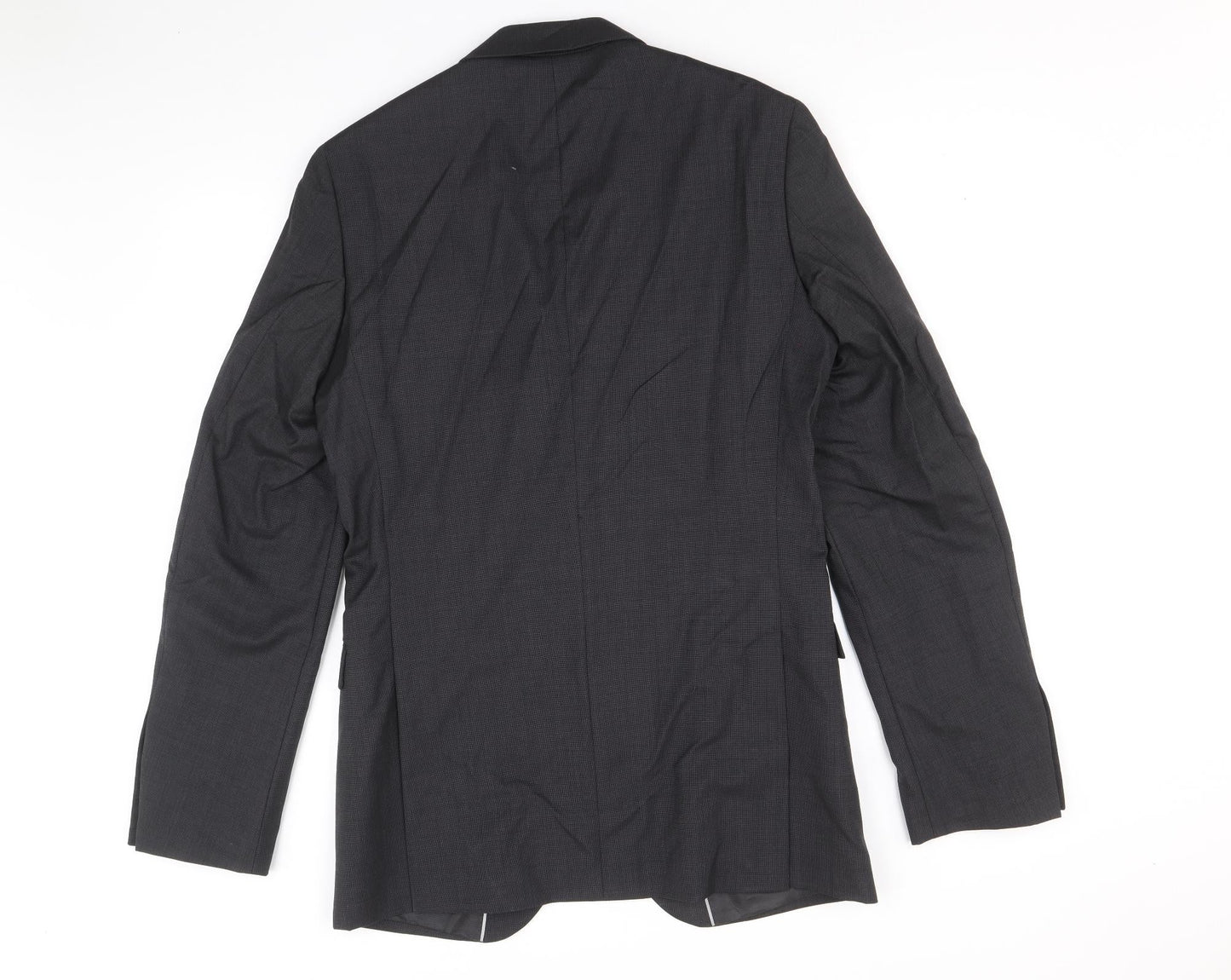 Marks and Spencer Mens Black Wool Jacket Suit Jacket Size 38 Regular