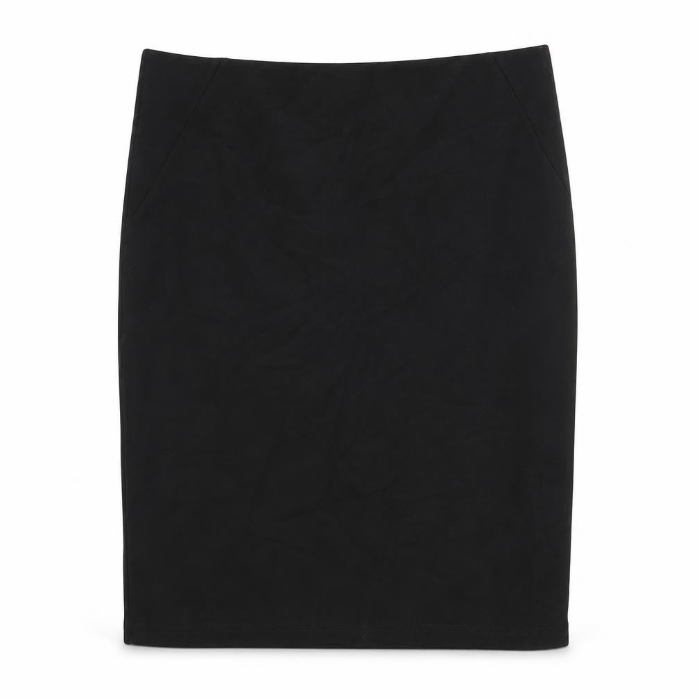 Franesa Womens Black Polyester Straight & Pencil Skirt Size M