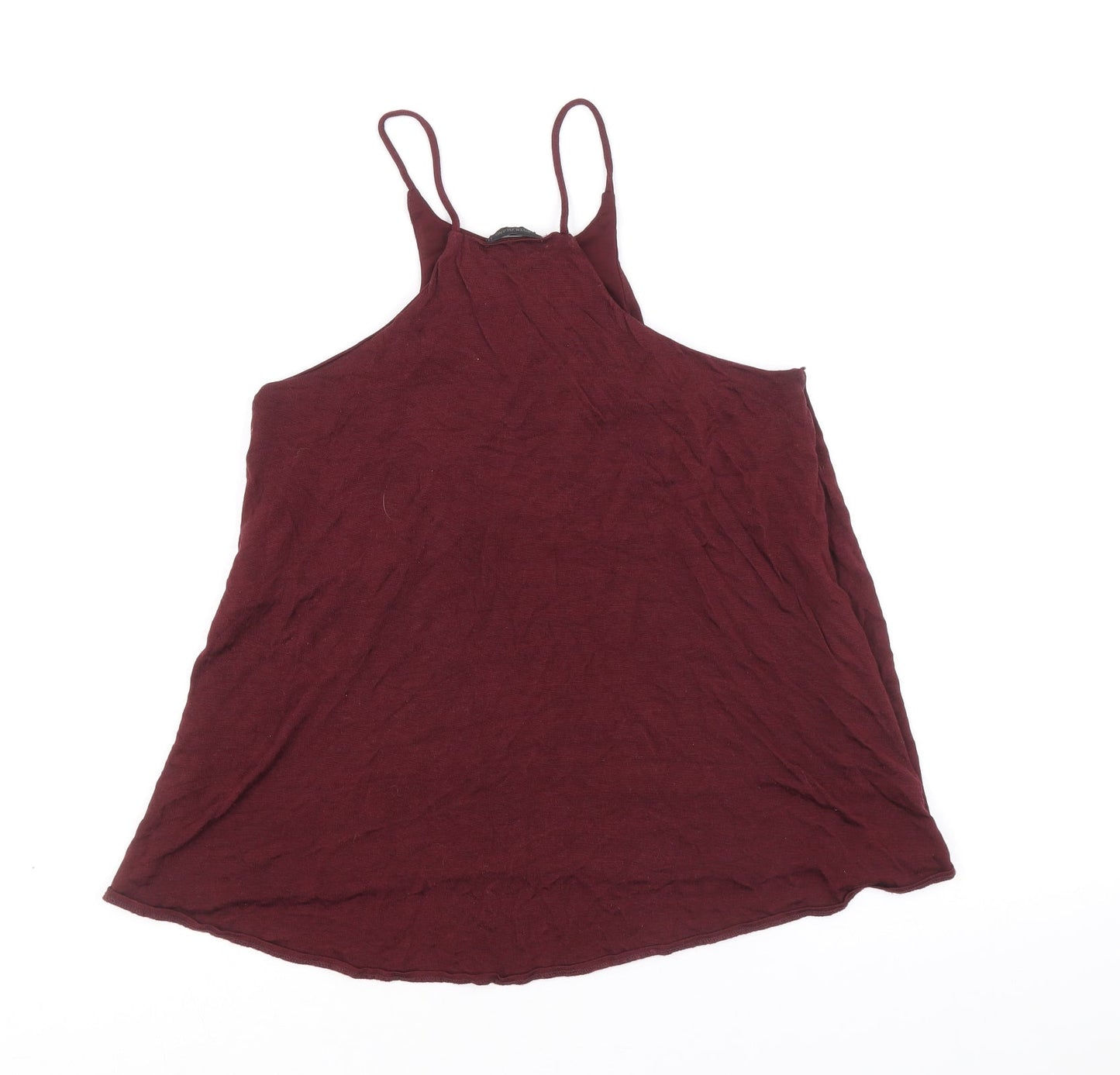 River Island Womens Purple Viscose Basic Tank Size 10 Round Neck